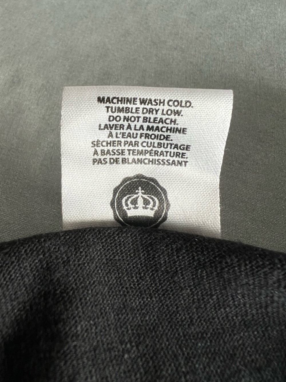 Crooks & Castles Graphic Raglan Tee XL Black Grey Streetwear Y2K Style - Picture 5 of 5